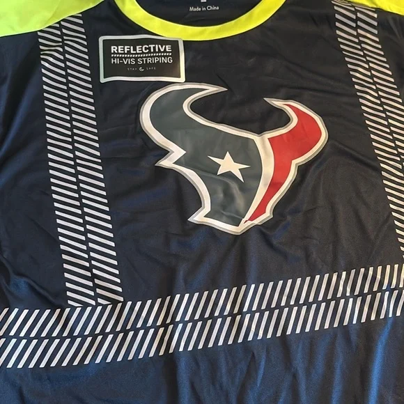 NWT [Buffalo Outdoors] xNFL Houston Texans Safety Short-Sleeve Performance Shirt - Picture 5 of 10
